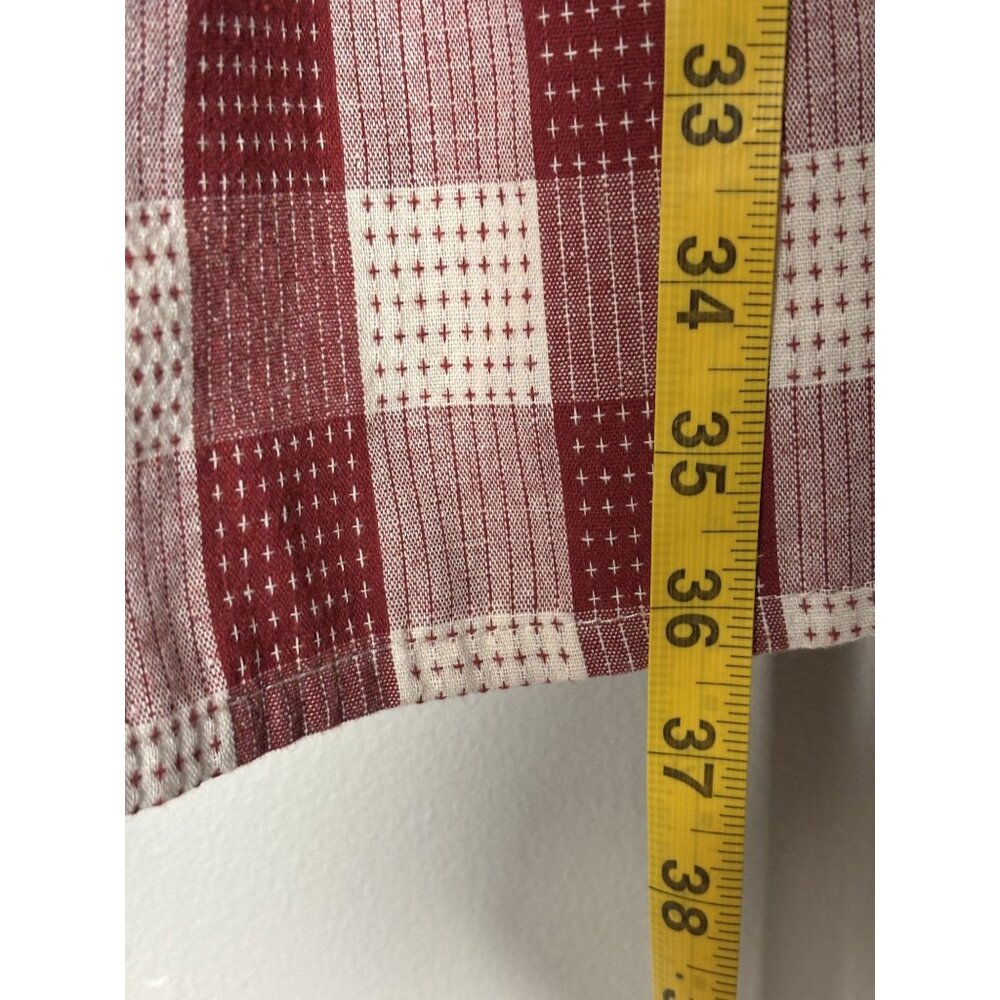 ModCloth Red & White Sleeveless Button-Up Fit & Flare Dress Size 8 - Picture 6 of 10